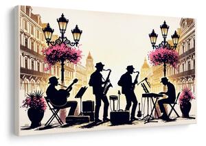 Slika jazz bend u ulicama