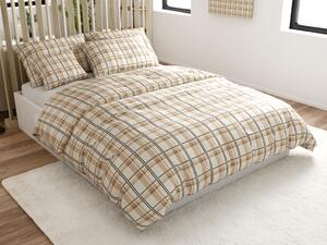 Posteljina mikropliš PLAID krem boje Dimenzije posteljine: 2 kom 70 x 90 cm | 200 x 220 cm
