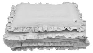 Siva dječja lanena navlaka za poplun s punjenjem BELLAMY Stone Gray, 140 x 200 cm