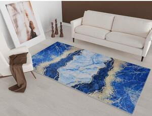 Plavo-zlatni tepih 80x50 cm - Vitaus
