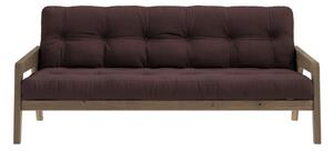 Smeđi kauč na razvlačenje 204 cm Grab - Karup Design