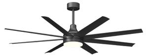 Aigostar-LED Prigušivi str. ventilator LED/24W/230V 2700-6500K 165cm+DU crna