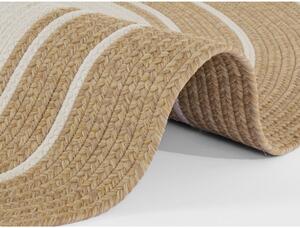 Okrugli vanjski tepih u prirodnoj boji ø 150 cm - NORTHRUGS