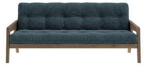 Kauč na razvlačenje plavi samt 204 cm Grab - Karup Design