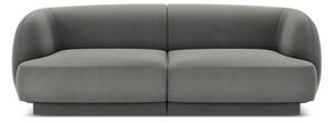 Sivi baršunasti kauč 184 cm Miley - Micadoni Home