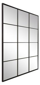 Zidno ogledalo s crnim metalnim okvirom Westwing Collection Clarita, 70 x 90 cm