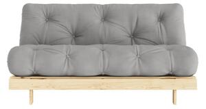 Sivi kauč na razvlačenje 160 cm Roots - Karup Design