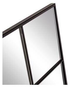 Zidno ogledalo s crnim metalnim okvirom Westwing Collection Clarita, 70 x 90 cm