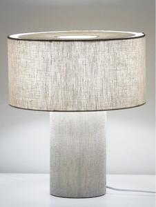 Bijela stolna lampa Westwing Collection Ron, visina 35 cm
