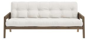 Bijeli kauč na razvlačenje 204 cm Grab - Karup Design