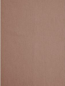 Smeđa plahta od flanela Westwing Collection, 160 x 200 cm