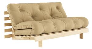 Žuti kauč na razvlačenje 160 cm Roots - Karup Design