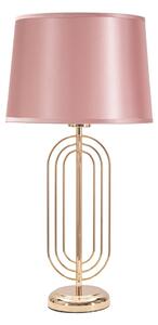 Ružičasta stolna svjetiljka Mauro Ferretti Krist, visina 55 cm