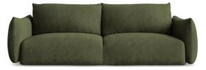 Zelena sklopiva sofa od šenila 230 cm Leila – Makamii
