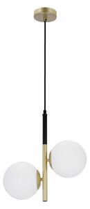Visilica zlatne boje sa staklenim sjenilom 32,5x15 cm Duo - Candellux Lighting