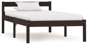 VidaXL Okvir za krevet s 2 ladice tamnosmeđi 100 x 200 cm od borovine