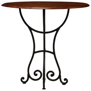 VidaXL Blagovaonski stol od masivnog bagremovog drva s obradom od šišama 80 x 76 cm