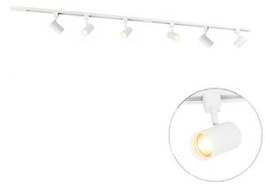 Moderni sustav rasvjete s 6 bijelih reflektora, 1-fazni, 200 cm - Iconic Jeana