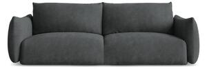 Tamno siva sklopiva sofa od šenila 230 cm Leila – Makamii