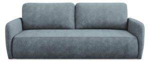 Prljavo plava sklopiva/s prostorom za pohranu sofa od šenila 218 cm Lilo – Makamii