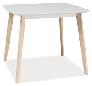 Bijeli blagovaonski stol TIBI 80x90