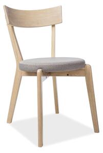 Siva drvena stolica NELSON T130