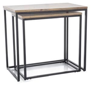 Set od 2 konferencijska stolića u dekoru hrast artisan DOBLO