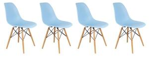 Set plavih stolica u skandinavskom stilu CLASSIC 3+1 GRATIS