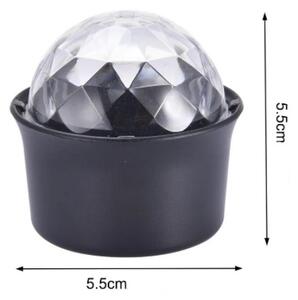 LED svjetiljka – projektor mini DJ - Dijamant - Crna