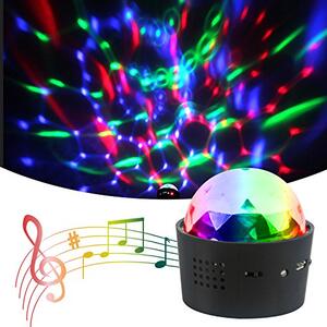LED svjetiljka – projektor mini DJ - Dijamant - Crna