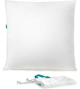 Jastuk 80 x 80 cm, periv u perilici na 60°, pahuljasto bijeli