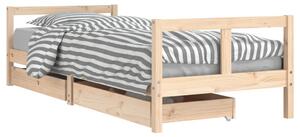 VidaXL Okvir za dječji krevet s ladicama 80 x 200 cm masivna borovina