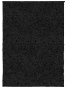 VidaXL Čupavi moderni tepih s visokim vlaknima crni 240x340 cm