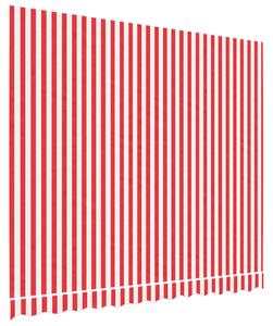 VidaXL Zamjenska tkanina za tendu crveno-bijela prugasta 3 x 2,5 m