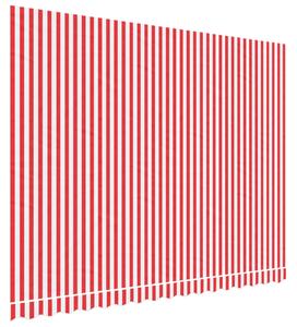 VidaXL Zamjenska tkanina za tendu crveno-bijela prugasta 4 x 3 m