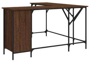 VidaXL Radni stol smeđa boja hrasta 141x141x75 cm konstruirano drvo