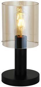 ITALUX TB-5581-1-BK+AMB - Stolna lampa SARDO 1xE27/40W/230V crna/zlatna