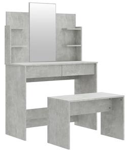 VidaXL Toaletni stolić siva boja betona 96 x 40 x 142 cm