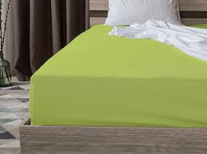 Jersey plahta BASIC svijetlo zelena 90 x 200 cm