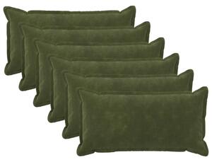 Presvlaka za jastuk 6 pcs HOUTEN Zelena 40 x 70 cm - Zelena 40 x 70 cm 6