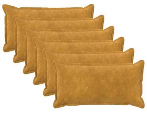 Presvlaka za jastuk 6 pcs HOUTEN Žuta 40 x 70 cm - Žuta 40 x 70 cm 6