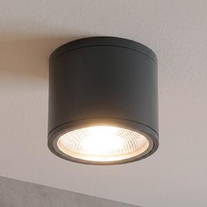 ORION LED stropni reflektor Sputnik IP65 Ø 14,5 cm crni, Crno, kupaonica, Metal, Vanjski reflektor/šiljak za tlo