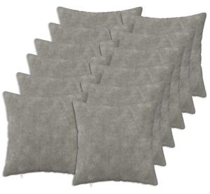 Presvlaka za jastuk 12 pcs HEERLEN Svjetlosiva 40 x 40 cm - Svjetlosiva 40 x 40 cm 12