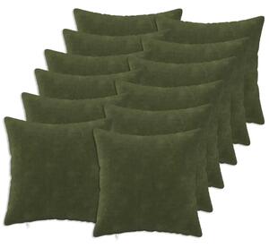 Presvlaka za jastuk 12 pcs HEERLEN Zelena 40 x 40 cm - Zelena 40 x 40 cm 12