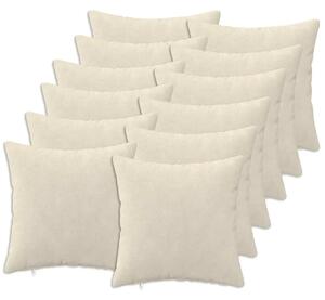Presvlaka za jastuk 12 pcs HEERLEN Krem 45 x 45 cm - Krem 45 x 45 cm 12