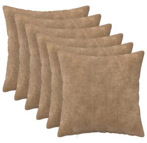 Presvlaka za jastuk 6 pcs HEERLEN Sivosmeđa 35 x 35 cm - Sivosmeđa 35 x 35 cm 6