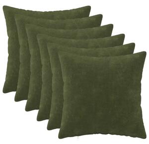 Presvlaka za jastuk 6 pcs HEERLEN Zelena 35 x 35 cm - Zelena 35 x 35 cm 6