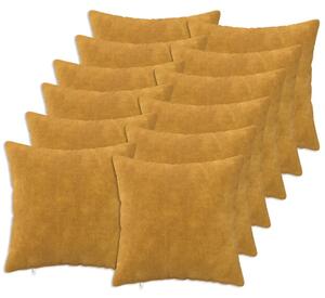 Presvlaka za jastuk 12 pcs HEERLEN Žuta 40 x 40 cm - Žuta 40 x 40 cm 12