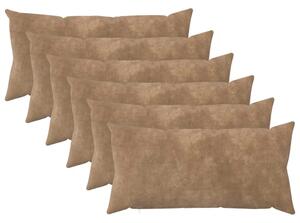 Presvlaka za jastuk 6 pcs HEERLEN Sivosmeđa 40 x 80 cm - Sivosmeđa 40 x 80 cm 6