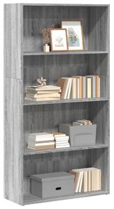 Regal za knjige boja hrasta 80x30x152 cm konstruirano drvo - Sivi hrast sonoma 152 cm 80 cm